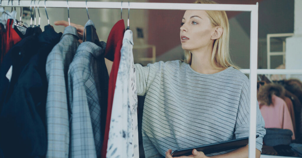 adult with ADHD feeling discomfort from clothing tag on shirt neck
