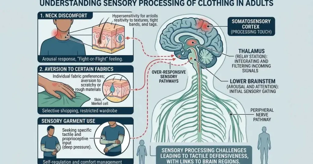 signs of sensory issues with clothing in adults nervous system diagram